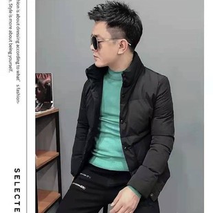 新款 立领修身 男士 潮流休闲加厚棉服外套短款 棉袄 潮牌棉衣韩版 冬季