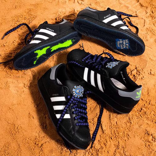 adidas新款联名新西兰地图板鞋