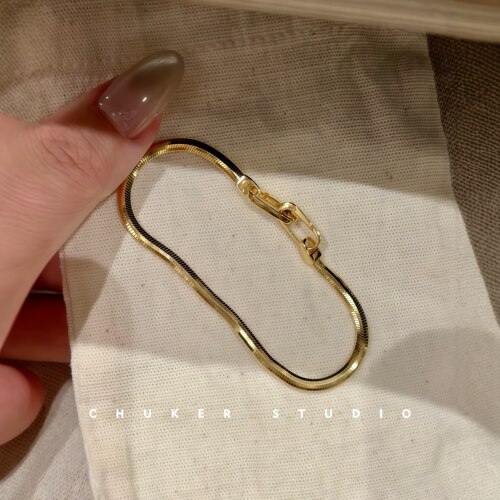 S925意大利软蛇骨手链轻奢显贵