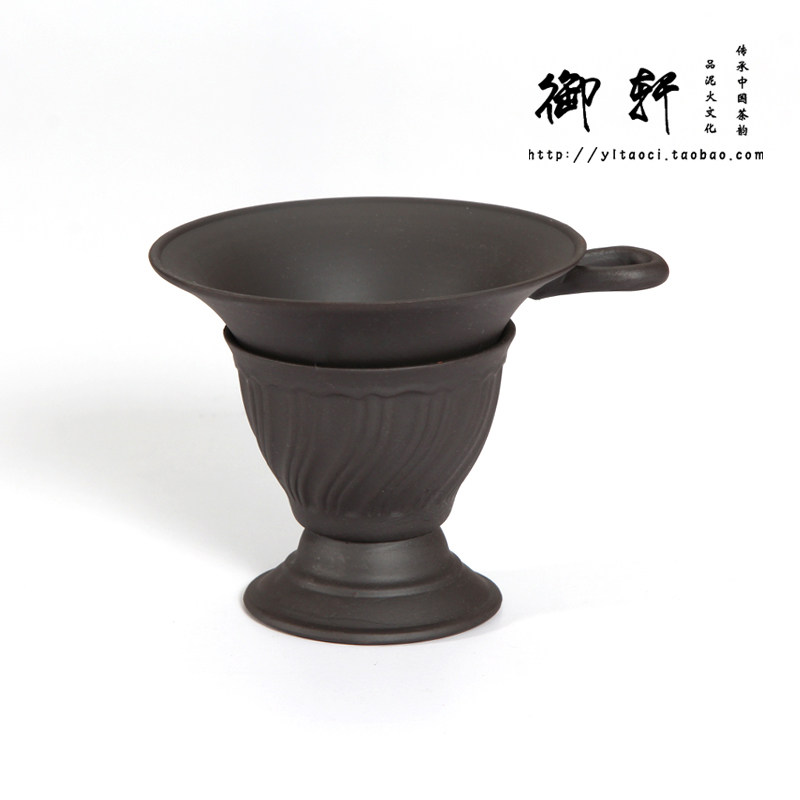 宜兴紫砂 紫砂茶漏器 茶滤架 过滤器2件套 陶瓷茶道配件 茶具包邮