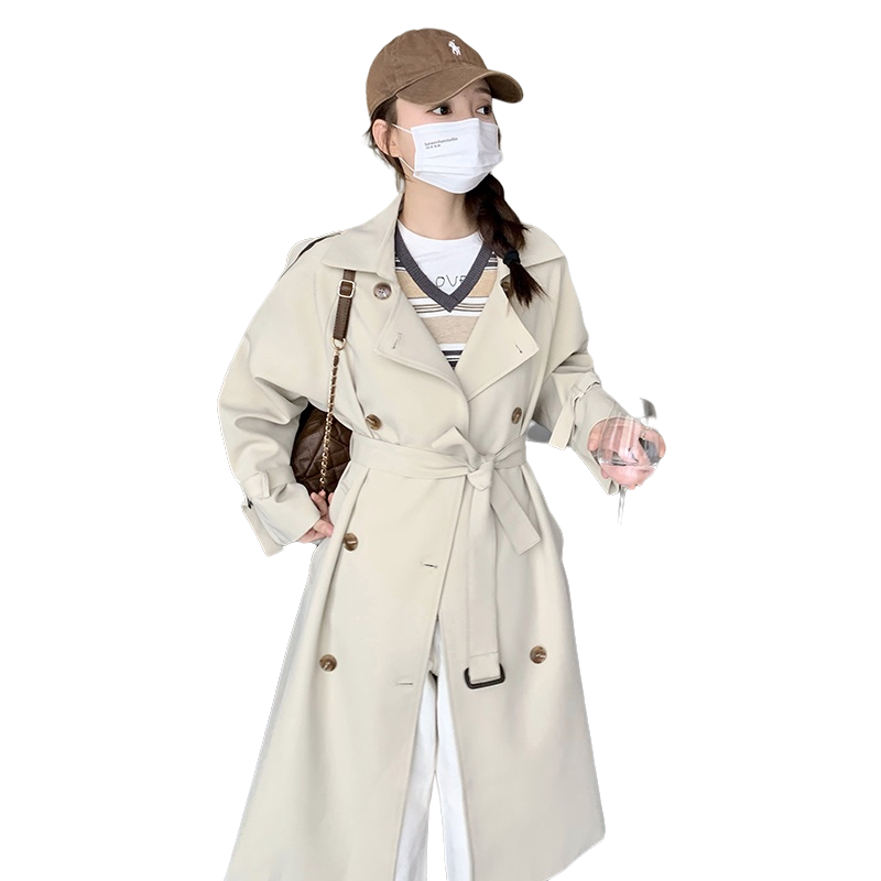 现货秋冬风衣外套过膝宽松长款203-F6008-P170-K219,女装风衣,浙宝203