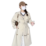 现货秋冬风衣外套过膝宽松长款203-F6008-P170-K219，女装风衣，浙宝203