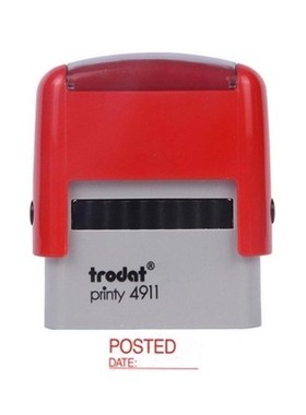 trodat卓达4911回墨印章 E084(POSTED DATE:___ 回墨印