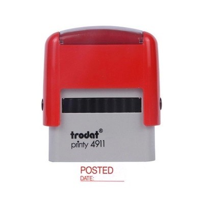 trodat卓达4911回墨印章 E084(POSTED DATE:___ 回墨印