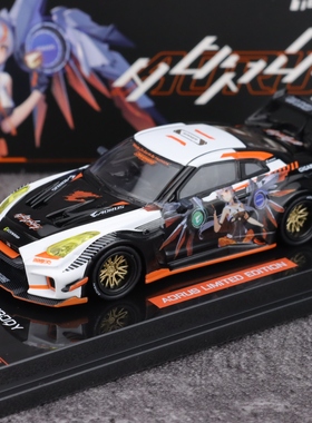 INNO 1:64 日产 R35 GTR WIDEBODY AORUS技嘉联名 痛车 合金模型