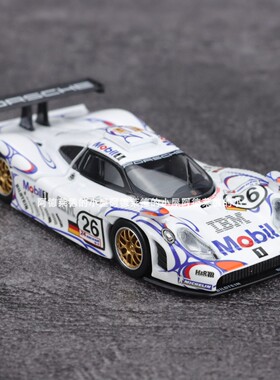 TH 1:64 保时捷911GT1 1998勒芒26号冠军涂装 合金车模