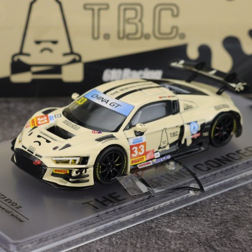TBC x Kilo 1:64 奥迪 R8 GT3LMS TBC 无聊白 合金汽车模型