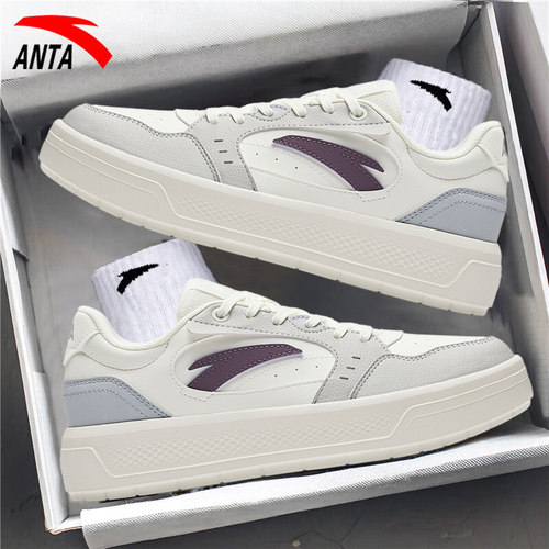 安踏官网新款增高轻便板鞋平板鞋