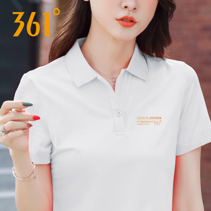 361女装冰丝短袖T恤夏季2025新款女士polo衫薄款官方旗舰店运动服