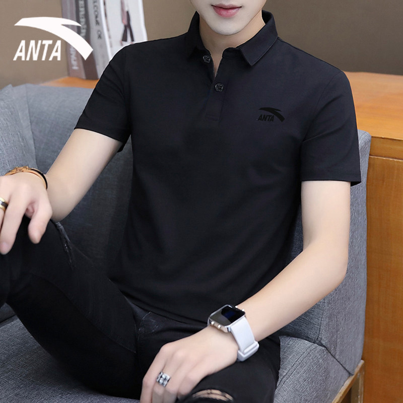 安踏冰丝短袖T恤男装夏季2025新款男士POLO衫官方旗舰店男款衣服,运动服/休闲服装,运动T恤,淘宝优惠券,粉丝福利购,淘宝优惠卷