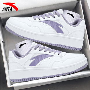 安踏板鞋元年女鞋2026新款春秋女款白鞋休闲鞋子旗舰店厚底运动鞋