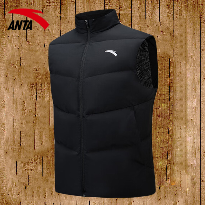 安踏官网新款羽绒马甲短款外套