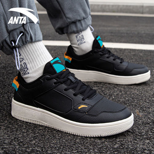 安踏官网新款透气板鞋轻便平板鞋