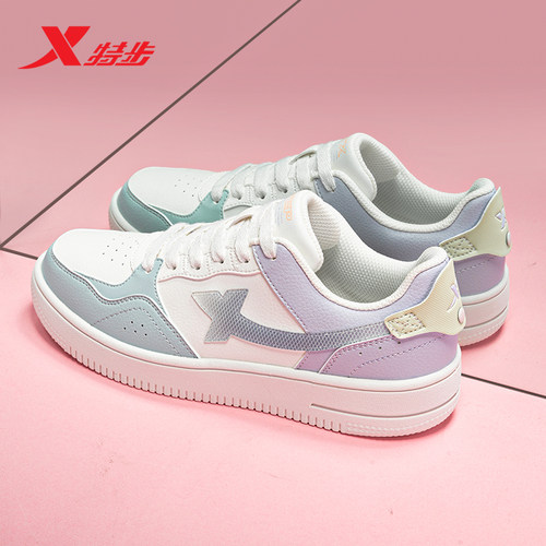 特步官网新款平板板鞋轻便旗舰店