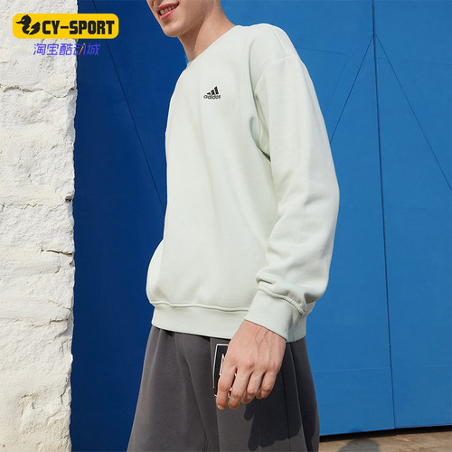 阿迪达斯男女同款圆领长袖卫衣
