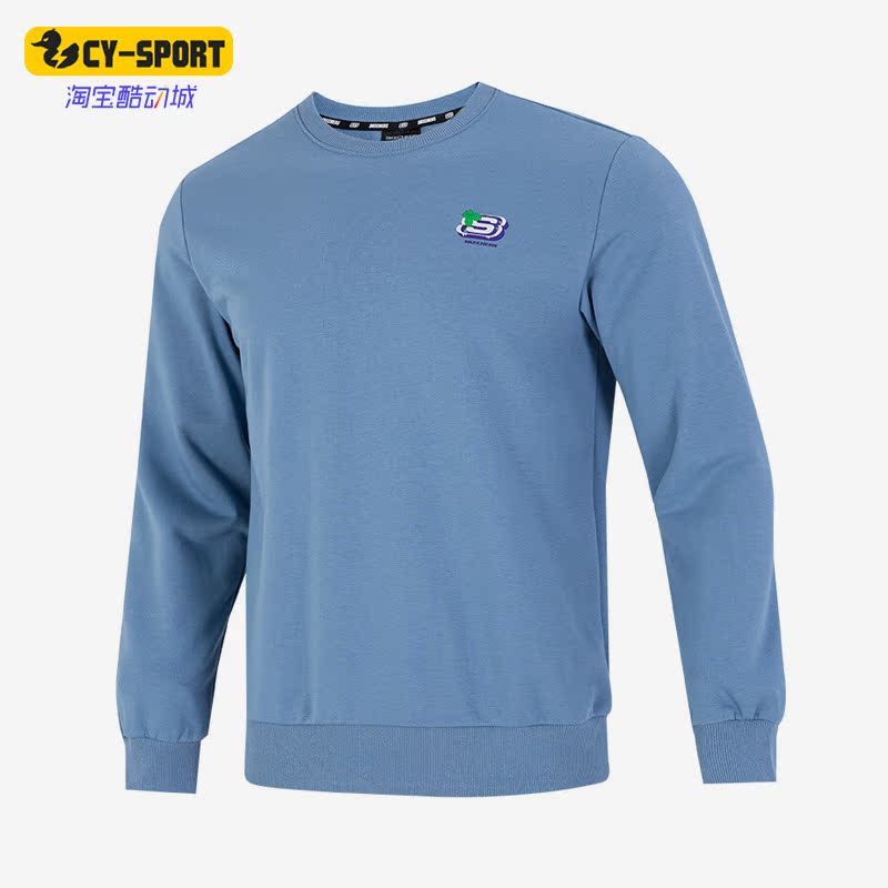 斯凯奇正品男子运动休闲套头卫衣