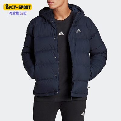 阿迪达斯男士保暖防风羽绒服