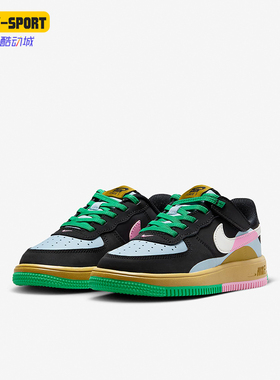 Nike/耐克正品FORCE 1 EASYON儿童魔术贴休闲鞋FN0410-001