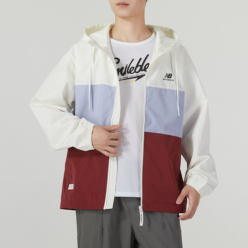 New Balance/NB正品新款情侣复古连帽运动夹克外套5AD38011-IV