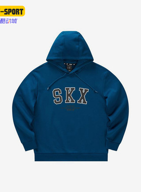 Skechers/斯凯奇正品冬季男子运动休闲百搭针织连帽卫衣 P422M063