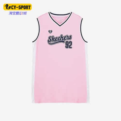 女子款针织无袖连衣裙斯凯奇正品