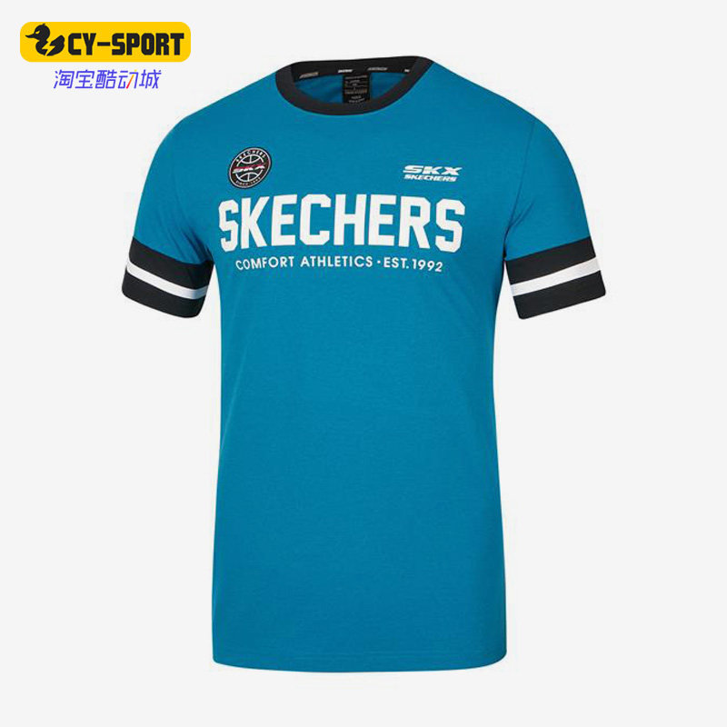 Skechers/斯凯奇正品夏季新款休闲男子运动透气短袖T恤P322M002,运动服/休闲服装,运动T恤,淘宝优惠券,粉丝福利购,淘宝优惠卷