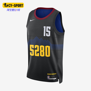 Nike/耐克正品丹佛掘金队男士圆领运动无袖球衣DX8500-011