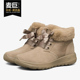 斯凯奇正品 保暖女子蝴蝶结高帮潮鞋 雪地靴 Skechers 144010 DKTP