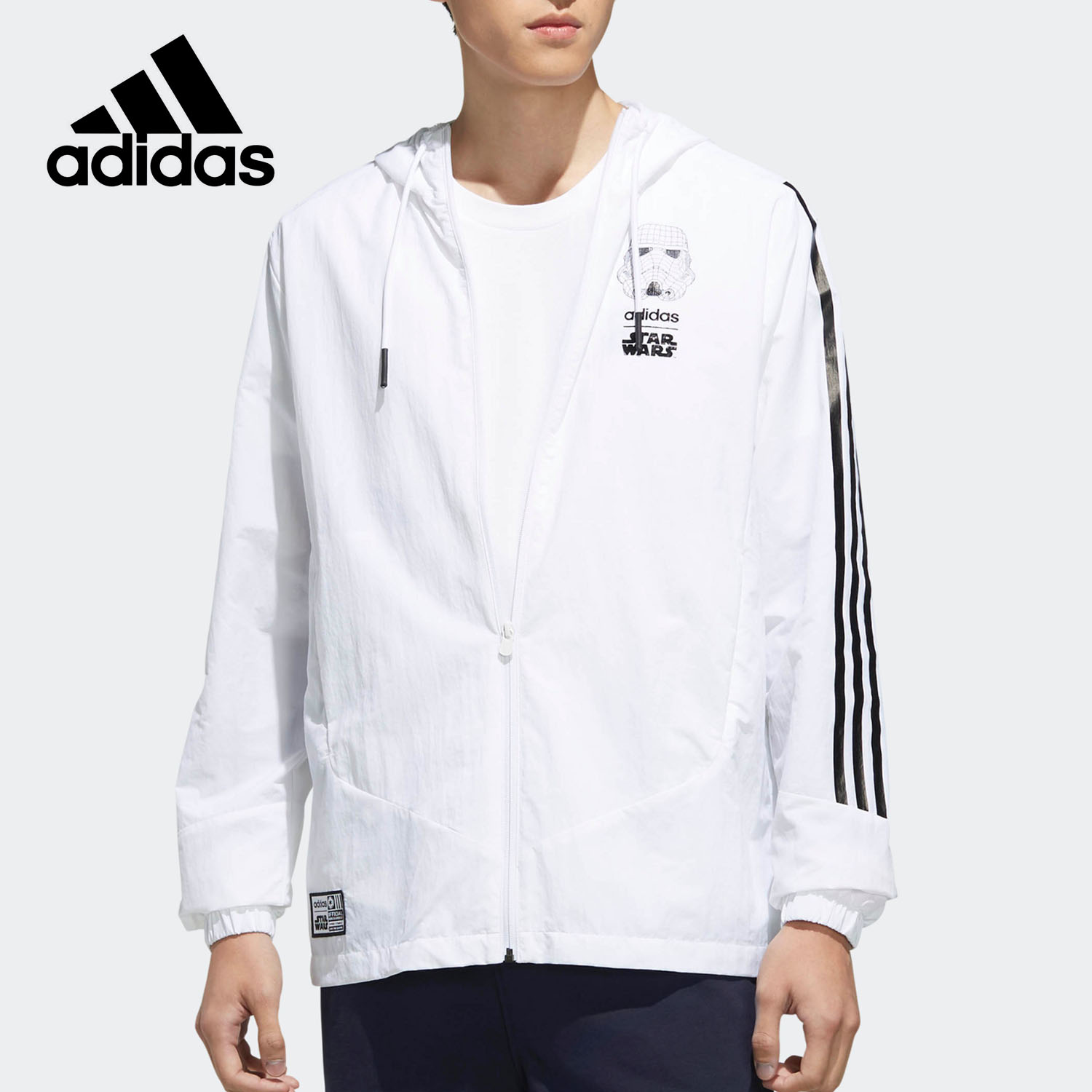 Adidas/阿迪达斯正品男装新星球大战连帽休闲运动夹克DW8174