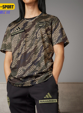 Adidas/阿迪达斯正品阿森纳联名男士足球训练运动短袖IN4752
