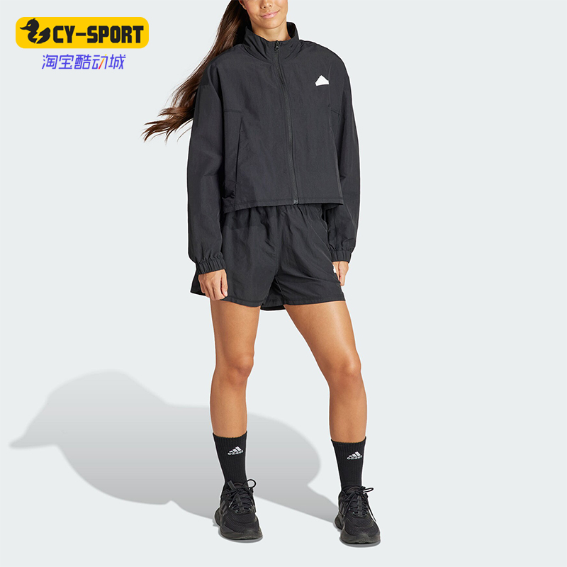 Adidas/阿迪达斯正品新款女士运动休闲长袖短裤套装IN1839