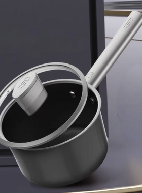 适用爱仕达0涂层健康纯钛奶锅NT18Z6Q家用轻巧小汤锅不粘锅钛锅