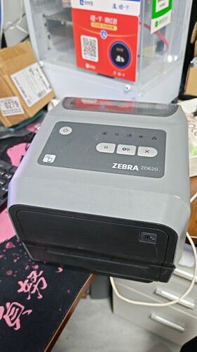 8成新斑马ZD620t碳带标签打印机200点分辨率带切刀打印机ZD420