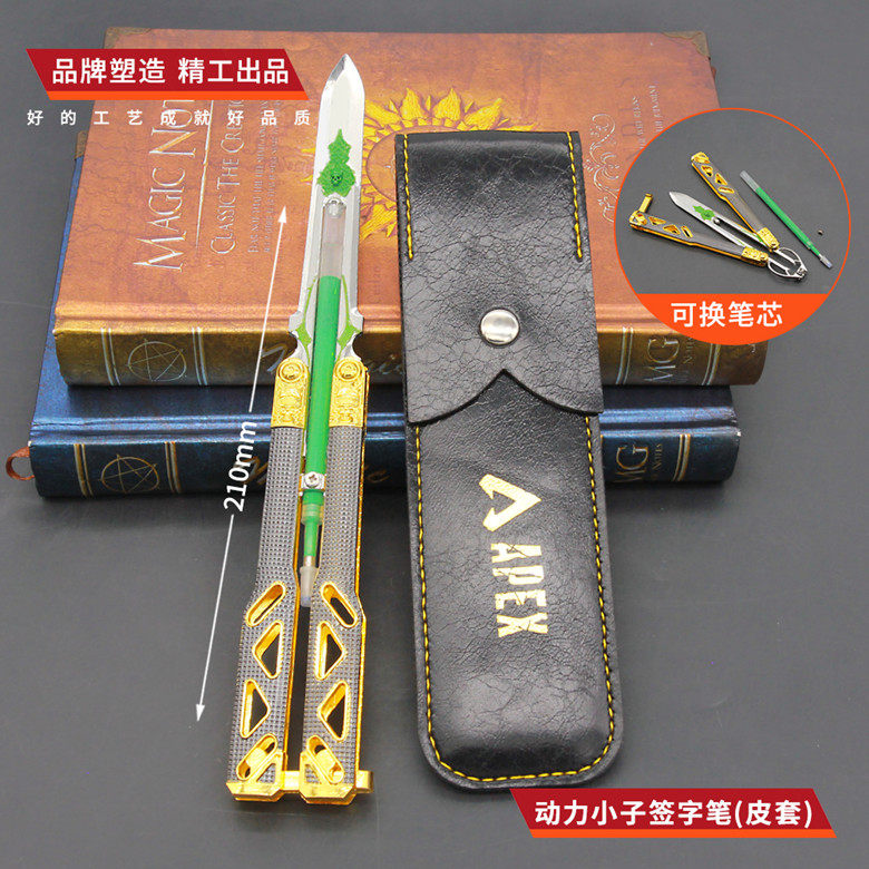 传家宝签字笔可折叠合金模型