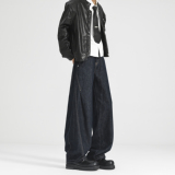 现货502-2-KZ067-P68春款阔腿牛仔裤男宽松弯刀裤长裤控98，男装牛仔裤，星座502-2（原1014A）