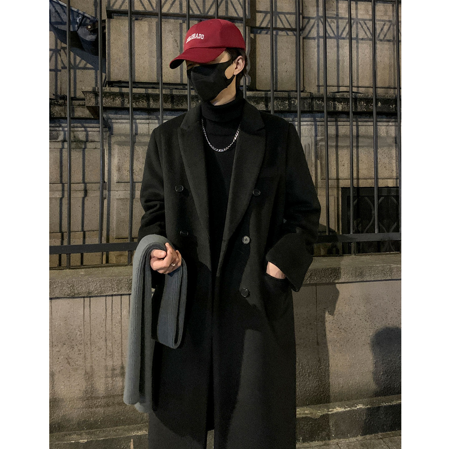 502-2-N012-P128现货毛呢大衣中长款男女冬季长款过膝风衣控168，男装风衣，星座502-2（原1014A）