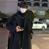 502-2-N011-P128现货毛呢大衣中长款男女秋冬季长款过膝风衣控168，男装风衣，星座502-2（原1014A）