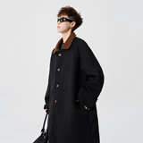 【502-2-N019-P128】现货毛呢大衣男英伦风高级感宽松呢子外套，男装毛呢大衣，星座502-2（原1014A）