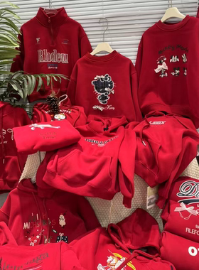 【年款】P亲子加绒秋冬新款休闲卫衣时尚百搭儿童加绒款11-24