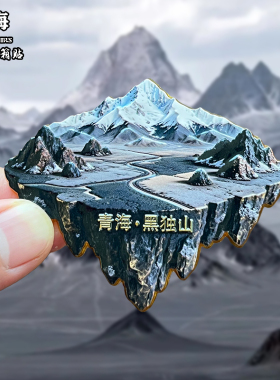 青海金属冰箱贴磁吸创意文创立体旅游纪念品青海湖茶卡盐湖伴手礼
