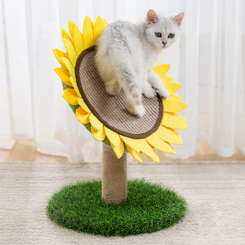 猫爬架抓板一体太阳花磨爪器立式