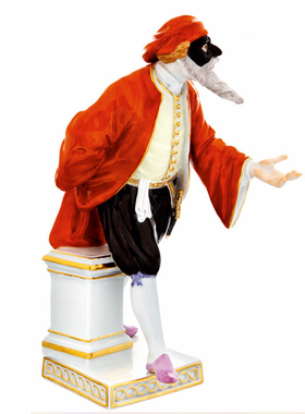 【官方授权】德国MEISSEN梅森小型瓷偶轻奢室内家用艺术装饰摆件