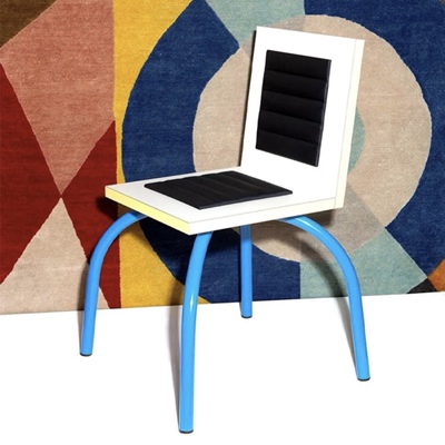 【官方授权】意大利Memphis Riviera单人椅黑色设计师款时尚椅子