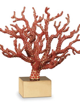 【官方授权】法国L'OBJET Coral珊瑚书立装饰摆件居家轻奢摆件礼