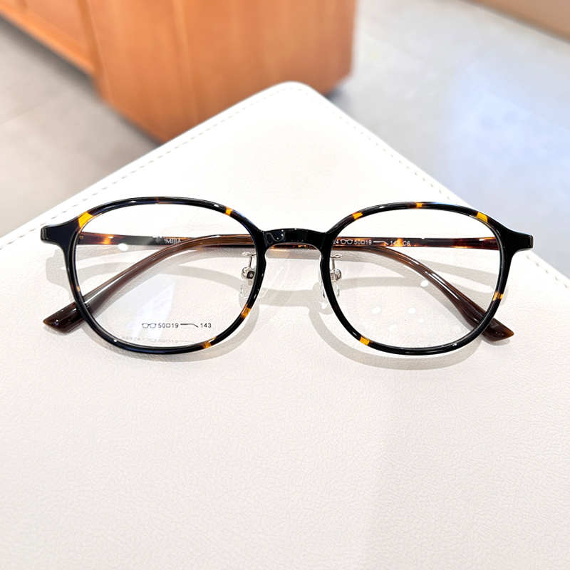 超轻玳瑁复古款近视眼镜框架女潮男可配有度数变色