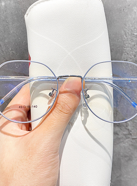 近视眼镜框女韩版多边时尚潮流男配有高度数可配防蓝光镜架