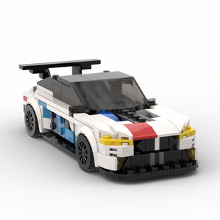 礼物跑车赛车 MOC积木乐智筑高 90871宝马M8 GTE 积木创意套装