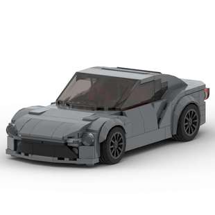 八格车赛车拼 MOC 107316积木乐智筑高 丰田GT86 跑车模型speed