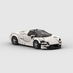 MOC积木乐智筑高创意 speed系列创意车 迈凯伦720s 8格车赛车