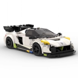 85201积木乐智筑高柯尼塞格Jesko拼装 MOC 积木赛车speed8格车